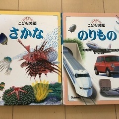 こども図鑑　さかな　のりもの　2冊セット