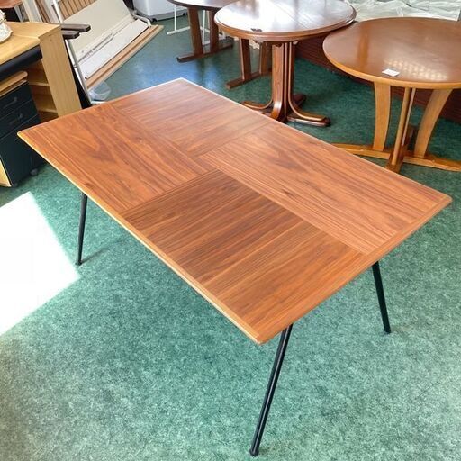 ダイニングテーブル ４人掛け 木目調 長方形 幅149×奥行85×高さ71cm 札幌市内配送可