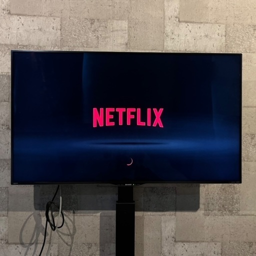 シャープ 50V型 4K 2017年製 液晶テレビとテレビスタンドのセット