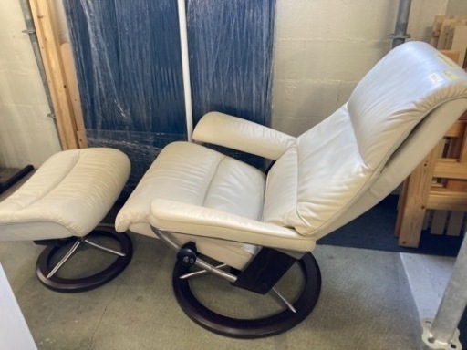 EKORNES ストレスレスチェア オットマン付 クリーニング済　配達OK 管理番号:20908