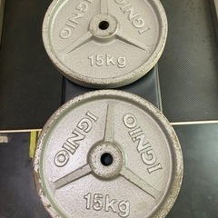 バーベルプレート15kg 2枚セットの画像