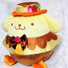 新品タグ付き☆ハッピーバースデー！ポムポムプリンBIGぬいぐるみサンリオぬいぐるみポムポムプリン誕生日記念の画像