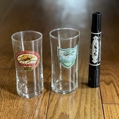 キリンビールグラス2個　昭和レトロ