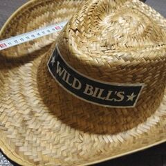 海外特産のストローハットの画像