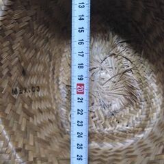 海外特産のストローハットの画像