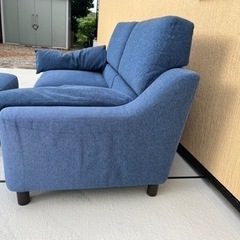 ソファ　3人掛け　オットマン付き　良品の画像