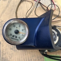 バキューム ゲージ メーター イルミ 青 中古 画像参照 ゲージ動いたの画像