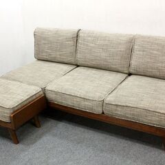 unico/ウニコ ALBERO(アルベロ)カバーリングソファ 3シーター/オットマン ウォールナット   中古家具 店頭引取歓迎 R6150)