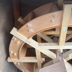 木製水車の画像