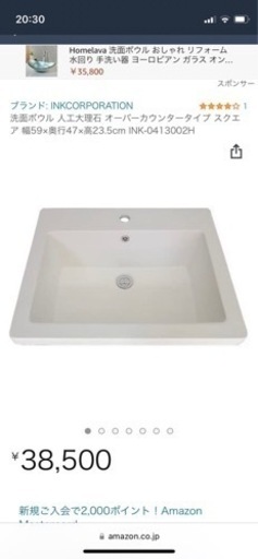 水洗ボウル　新品