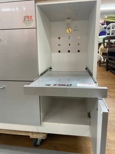 R453 ユーアイ製 キッチンボード、食器棚、幅105cm 美品