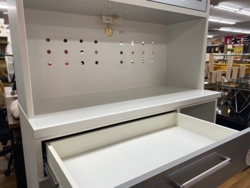 R453 ユーアイ製 キッチンボード、食器棚、幅105cm 美品