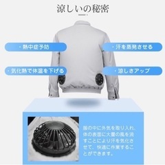 空調服 ファンバッテリーセット 新品の画像