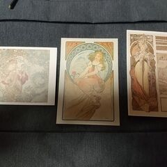 ミュシャ絵葉書（3枚）