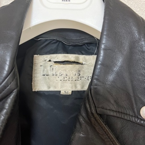 vintageライダース　2着　黒　茶　ブルックス激安