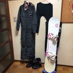 美品！レディース スノーボード6点セット　すぐに始められます♪