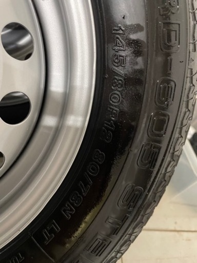 12インチ貨物タイヤ新車外し　ハイゼット