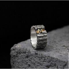 j→→→m17-22  シルバースカルリング☆ オープンリング 指輪 シルバー ヨーロッパ アクセサリー ヴィンテージ レトロ ファッション ジュエリー 3の画像