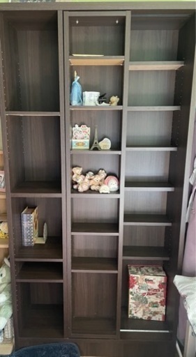 本棚　おしゃれ　ブラウン