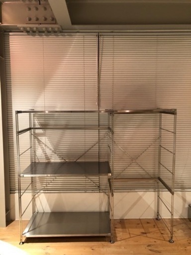 無印良品　ステンレスラック　シェルフユニット