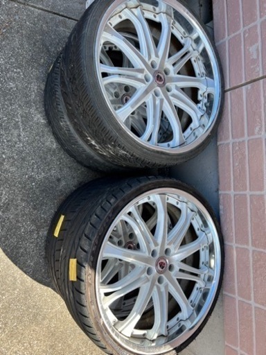 WORK シュバートSC6 22インチ　ジャンク品　リペアすれば使えます！