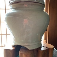 手あぶり火鉢  ★1枚板の台お付けします