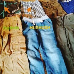 【120cm】【Mikihouse/Gapkids/HUSHUSH/motherways】8点セット！長ズボン（パンツ）の画像