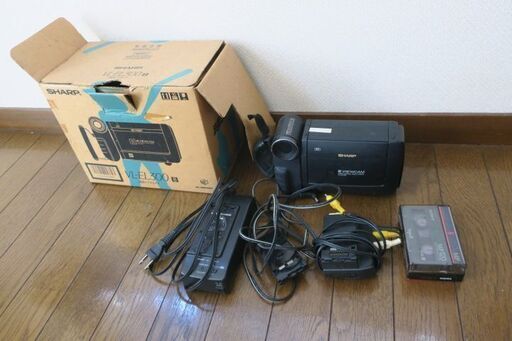 Hi8ビデオカメラ シャープ VIEWCAM VL-EL300　箱有り　未使用８ｍｍビデオテープ1個付