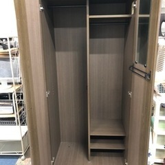 洋服タンス　こげ茶色　①の画像
