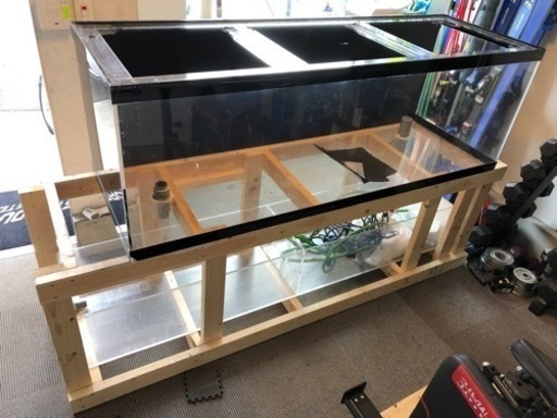 1800・600・600アクリルオーバーフロー水槽&水槽台付き