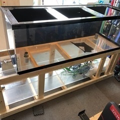 1800・600・600アクリルオーバーフロー水槽&水槽台付き