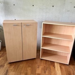 大型木製棚2ケセットで  再値下げ〜！