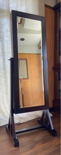 アンティーク　ジュエリーBOX　スタンドミラー