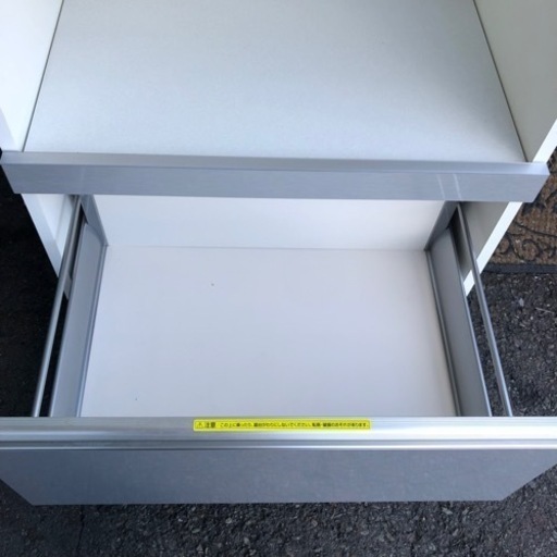 ★綾野製作所★食器棚 キッチンボード レンジ台 キッチンキャビネット スリム70㎝幅