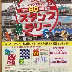 スーパーアルプス スタンプラリー台紙 コンプリートの画像