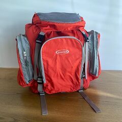 【美品】モンベル トリプルポケットパック 40-60 レッド