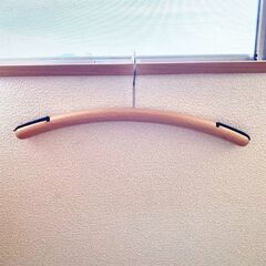 洋服用の木製ハンガー。49本。