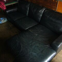 本革カウチソファーの画像