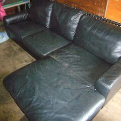 本革カウチソファーの画像