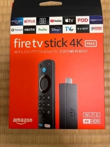 お家時間が充実新品未開封Fire TV Stick 4K Max - Alexa対応音声認識リモコン(第3世代)付属 | ストリーミングメディアプレーヤー