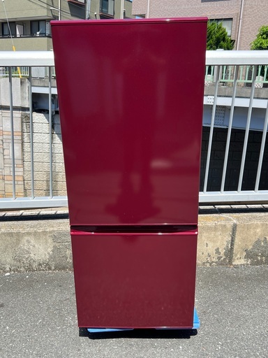 ￥11000(税込) 冷凍冷蔵庫　AQUA AQR−8G(R)形　2018年製　184L  (8-09)
