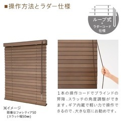 タチカワブラインド　ウッドブラインド　大中セットの画像