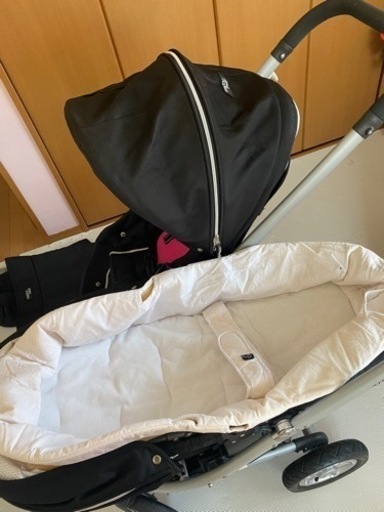 美品・ベビーカー二人乗り　新生児〜7歳　付属品付き　背面対面両方可能　双子