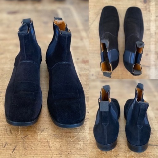 BLACK LEATHER BOOTS! from nothampton,England.