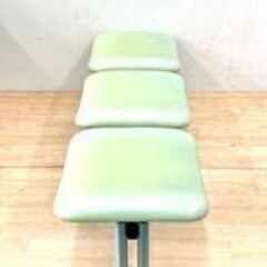  3連待合椅子　背もたれなし　病院　クリニック　オフィス　ベンチ　3人掛け待合室用　長さ152cmの画像
