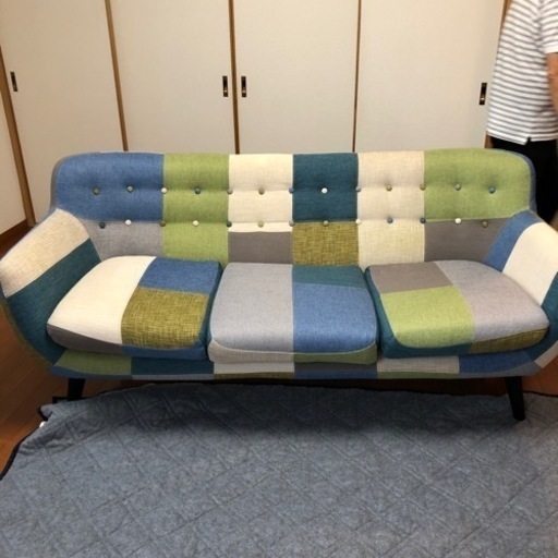 フランフラン　ナビアパッチワークソファー