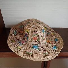 おしゃれ麦わら帽子の画像