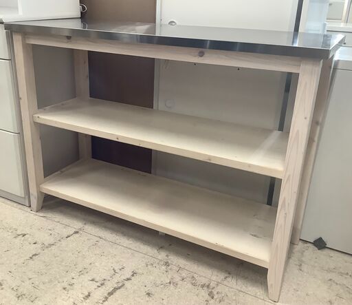 ステンテーブル キッチン収納 ワークテーブル 作業台【ユーズドユーズ名古屋天白店】 J1993