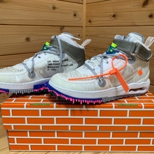 Off-White×Nike Air Force 1 Mid White 28cm