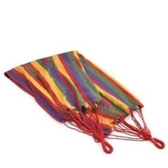 新品　ハンモック キャンプ　綿100% ポーチ付きの画像